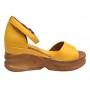 Sandale dama din piele naturala bleumarin platforme de 7cm S58BL